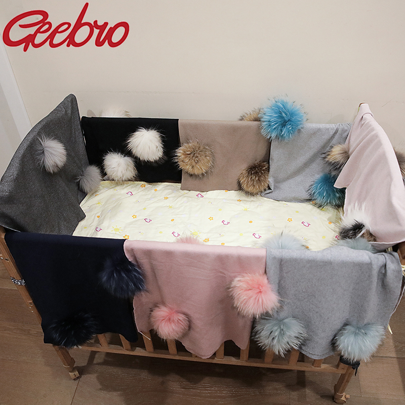 Baby Swaddle Blanket - Geebro Newborn Warm Wool Swaddling Blanket