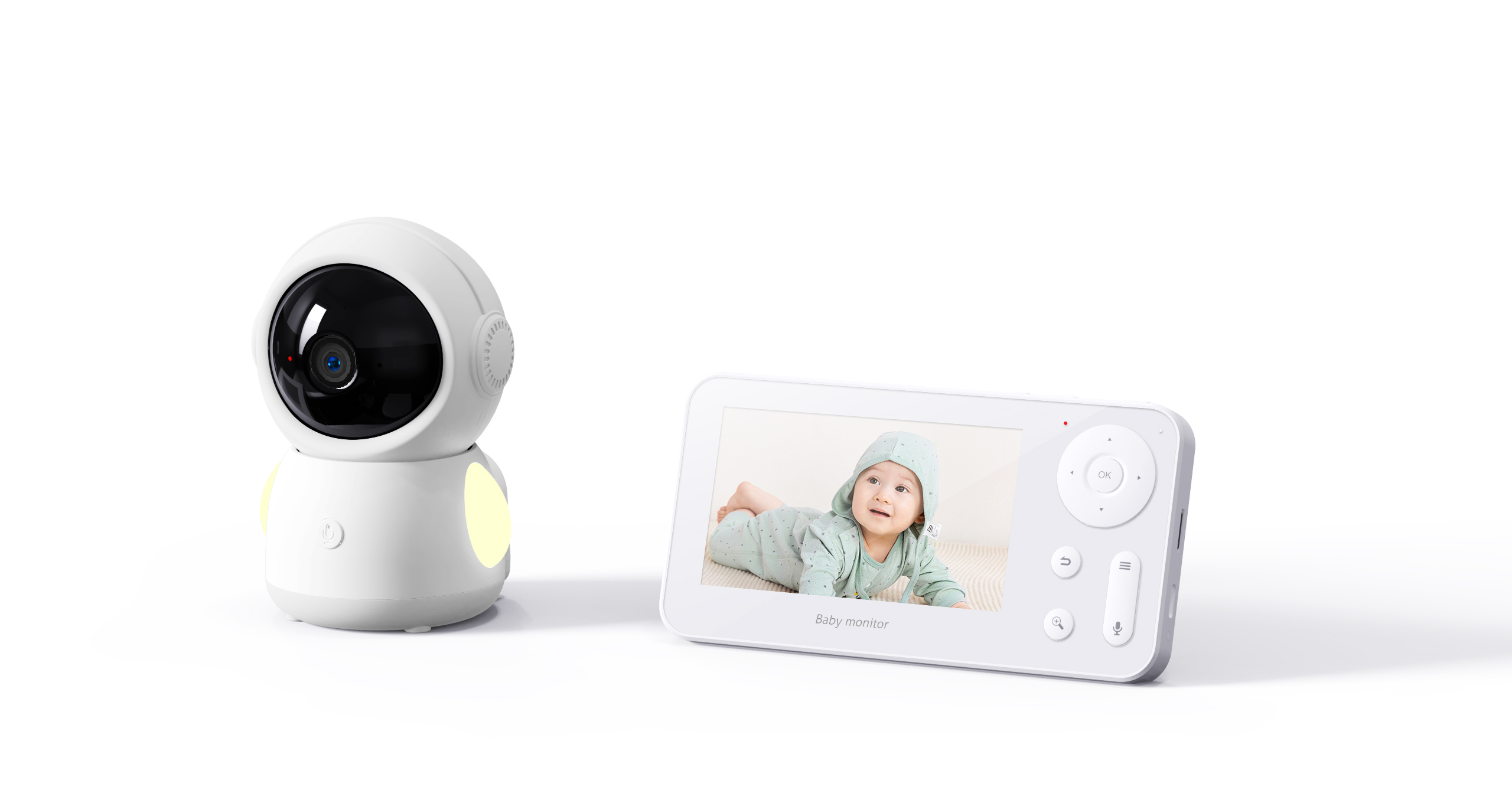 Wireless Baby Monitor - 4.3Inch Screen 2MP 1080P Full Color