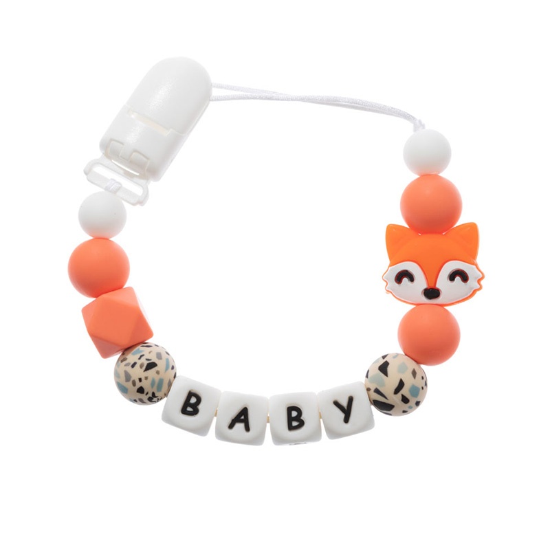 Baby Products - Cartoon Personalized Name Handmade Pacifier Clips
