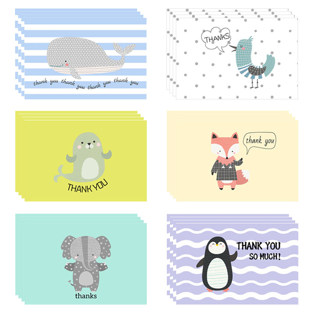 Baby Products Gift Card - 24 Sets Thank You Cards Bulk
