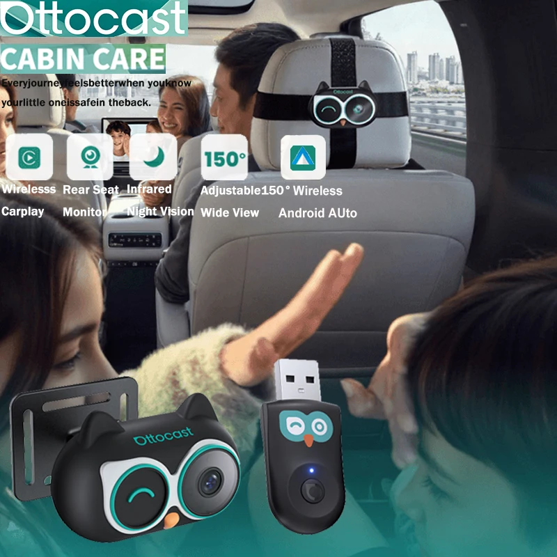 Wireless Baby Monitor - Ottocast Cabin Care Wireless CarPlay Adapter