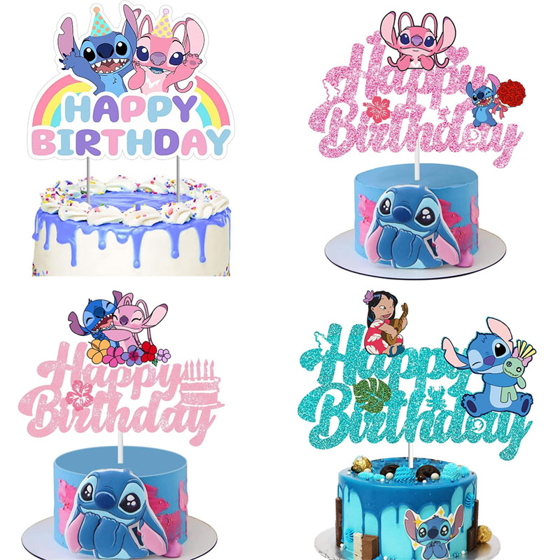 Baby Products Gift Card - Lilo Stitch Cake Decoration Anime Bluey