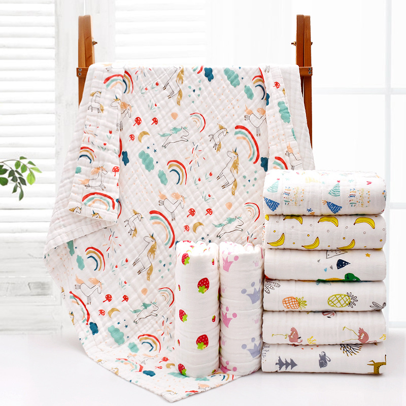 4-Layer Gauze Infant Washcloth - Baby Swaddle Blanket ulasan dan harga