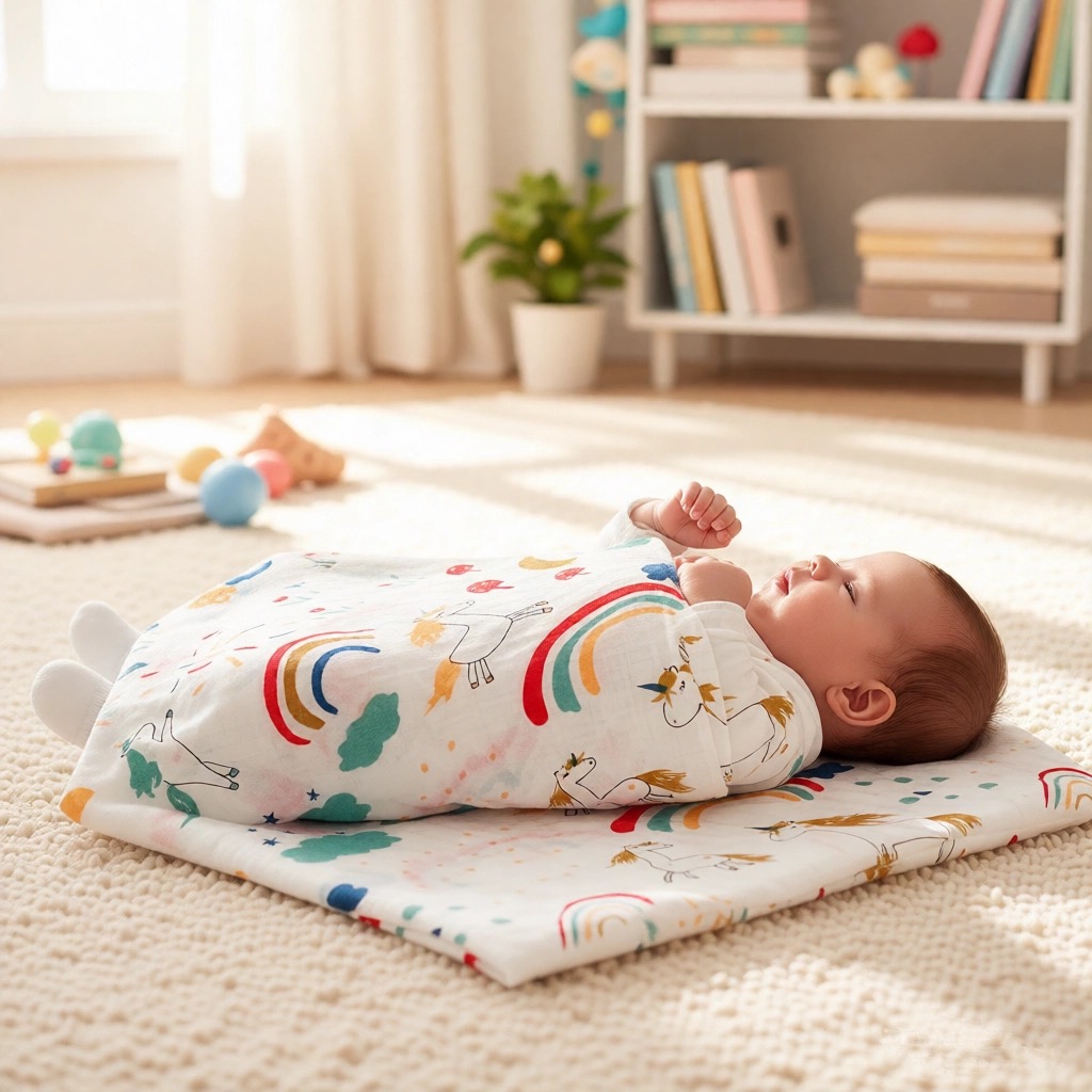 4-Layer Gauze Infant Washcloth - Baby Swaddle Blanket ulasan dan harga