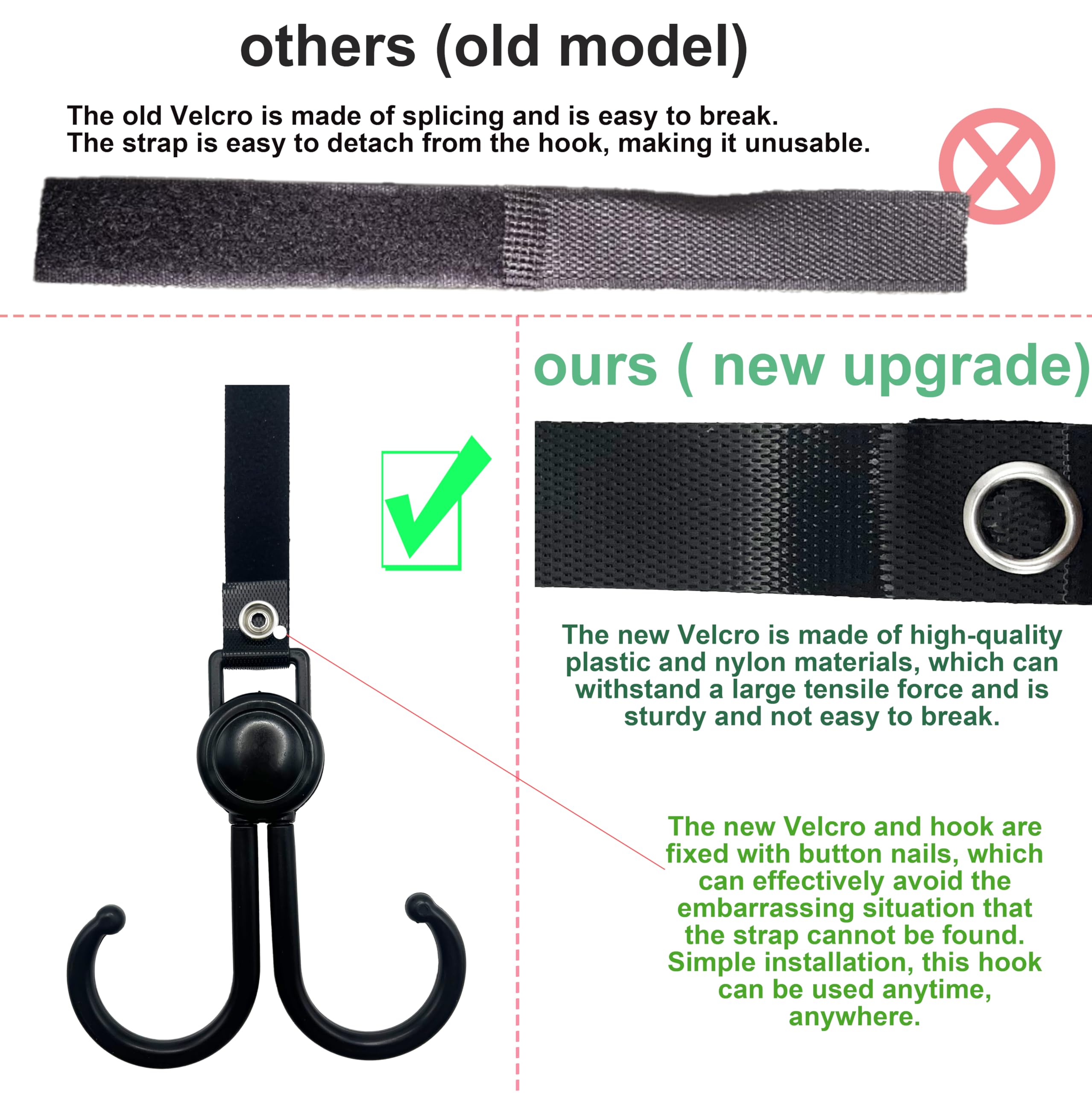 2PCS Hooks for Stroller Car Sh - Stroller Accessories ulasan dan harga