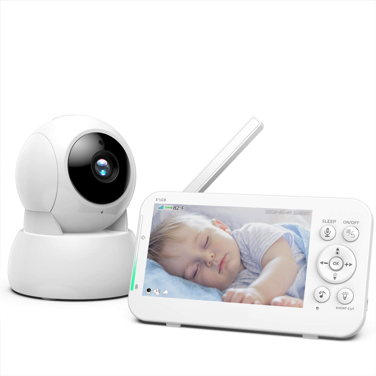 5Inch Screen 720P Temperature  - Wireless Baby Monitor ulasan dan harga