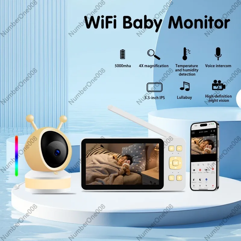 5 Inch HD Baby Monitor, Wirele - Wireless Baby Monitor ulasan dan harga