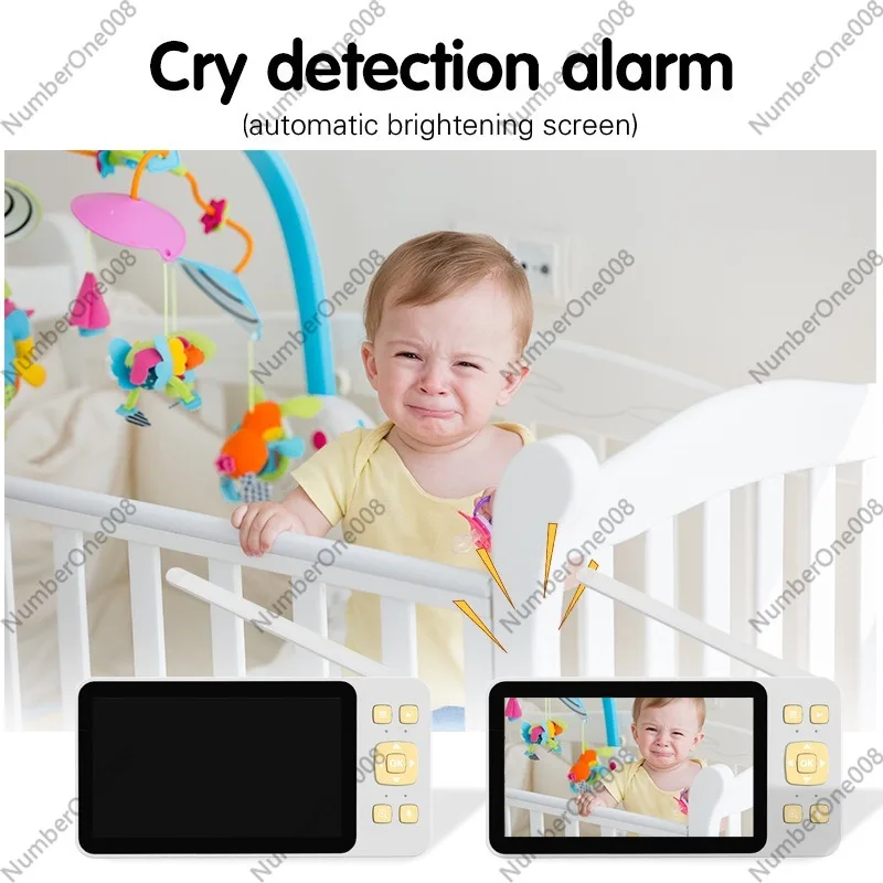 5 Inch HD Baby Monitor, Wirele - Wireless Baby Monitor ulasan dan harga