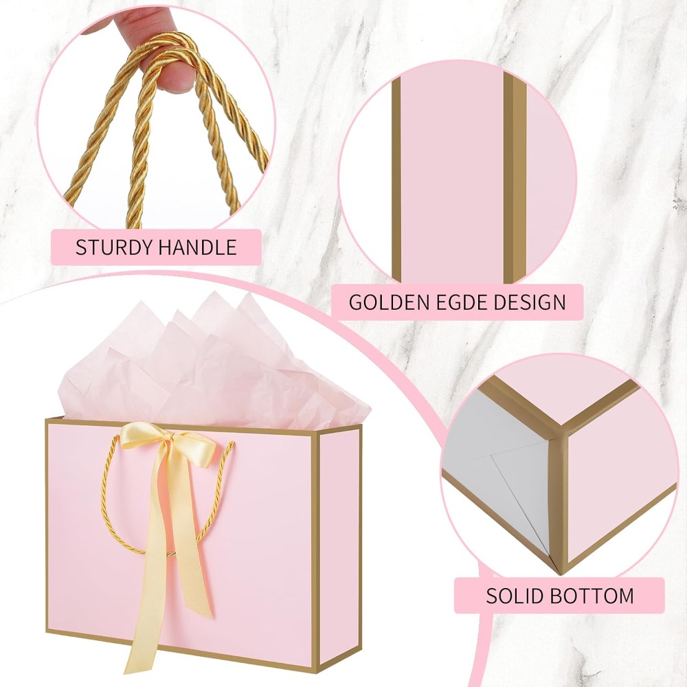 Pink Gift Bags with Handles, 1 - Baby Products Gift Card ulasan dan harga