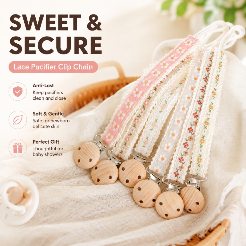 Lace Pacifier Clip Chain for N - Baby Products ulasan dan harga